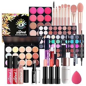 CHSEEO 26PCS Professional Makeup Set & Portable Travel All-in-One Cosmetic Set Eyeshadows Highlighter Lipstick Blush Brushes, Compact and Lightweight Design for Girls, Women