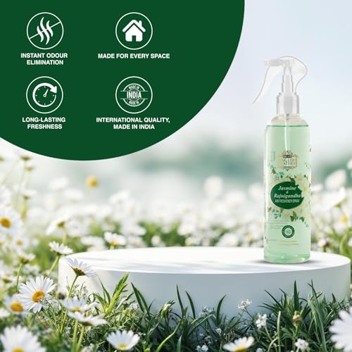 Image of Next Care English Leather Jasmine Air Freshener Spray for Home, Car & Office - 200 ml (Pack of 2) | Long Lasting Room Freshener with Natural Floral Fragrance | Gas-Free Deodorizer for Indoor Spaces