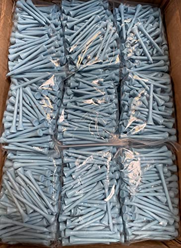 TH Golf 1000 Pcs Light Blue 70mm 2 3/4 inch Bamboo Golf Tees Eco Friendly & Sustainable Strong Bamboo - Image 2