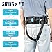 Elfzone Gait Belt with Handles - Gait Belts for Seniors with Leg Loops， Occupational and Physical Therapy - Long Strap and Quick Release Buckle