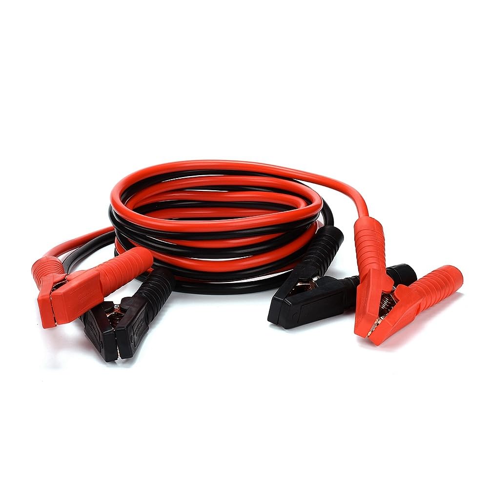 Cable de demarrage Voiture - 4 mètres 2500AMP Câbles Batterie câbles de démarrage pour Auto, Pinces Isolées Sécurisées