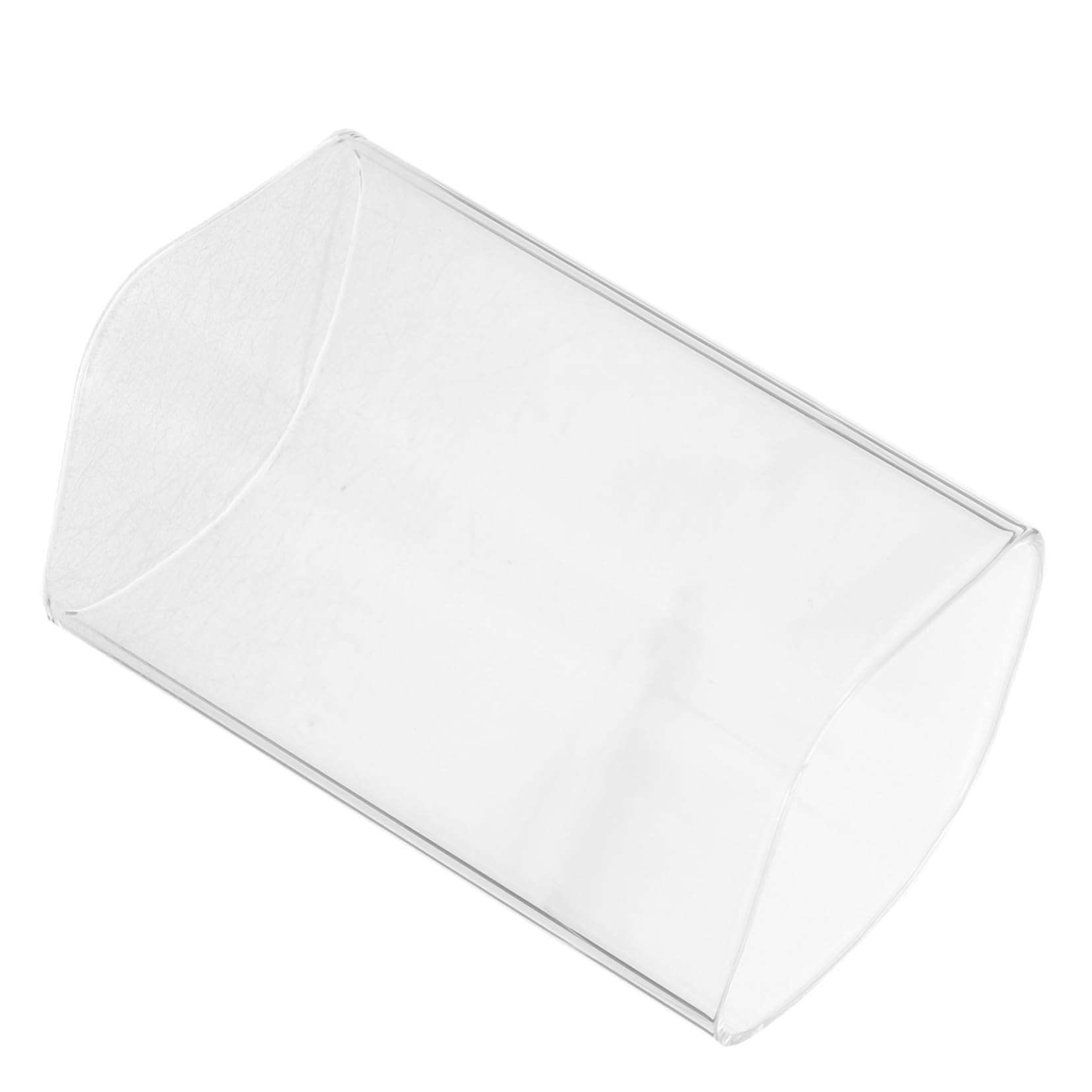 FUNOMOCYA Candlestick Supplies glass chimney tube cover Glass Candle Holder desktop lampshade Clear Glass Candle Shades cylinder Candle Straight wedding glass cover decorate