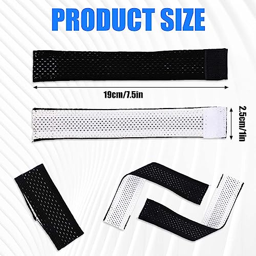 2 Pairs Jersey Bands, Soccer Softball Ties for Sports T Shirts Holders with Hook and Loop Fasteners Straps for Sports Activities