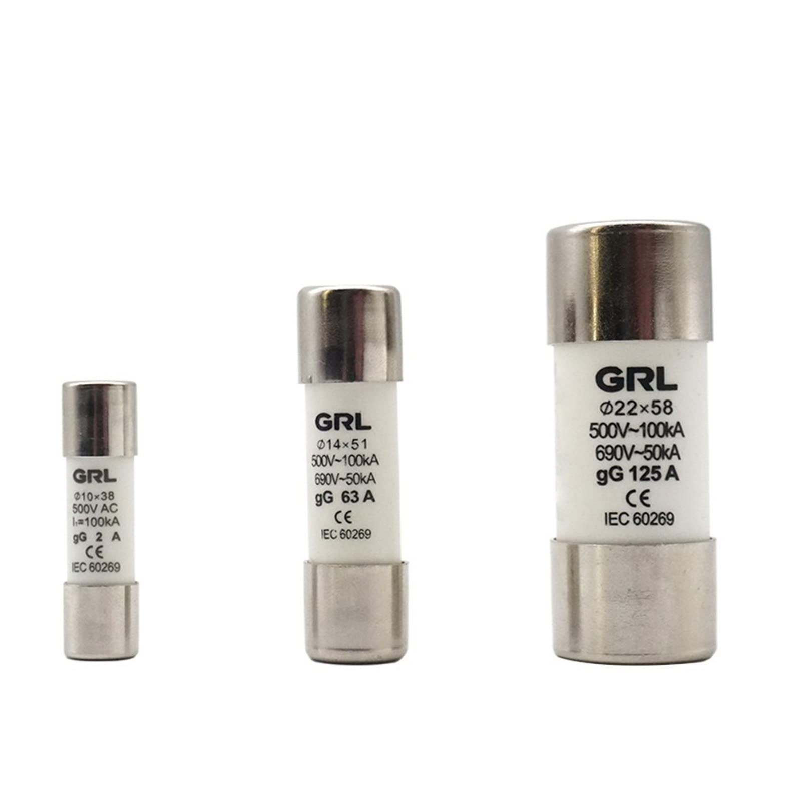 Fusible céramique gG 4A contre court-circuit RT18-63 14x51 coup rapide 500V