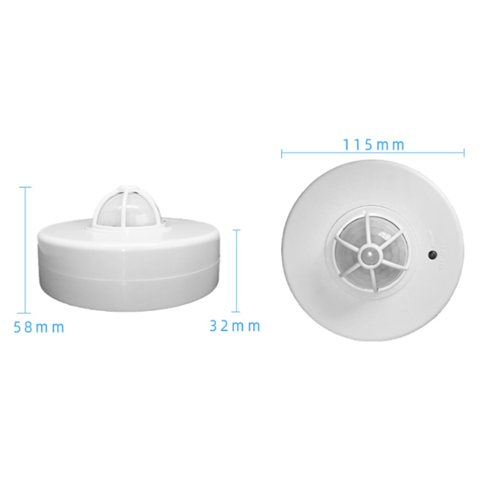 5X 3-12M Sensor de OcupacióN de Techo de 360 Grados Sensor de Movimiento Interruptor de Luz Interruptor de Sensor de Movimiento PIR de Alta Sensibilidad