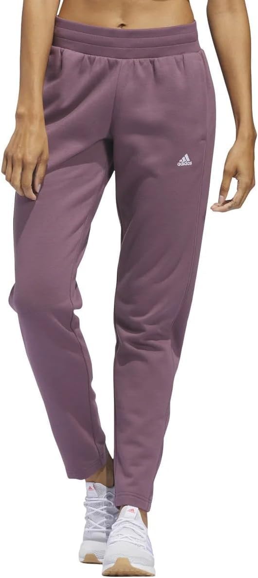 adidas Women’s Relaxed Fit Tapered Legs Fleece Pant - Purple (Shadow Fig), XX-Large