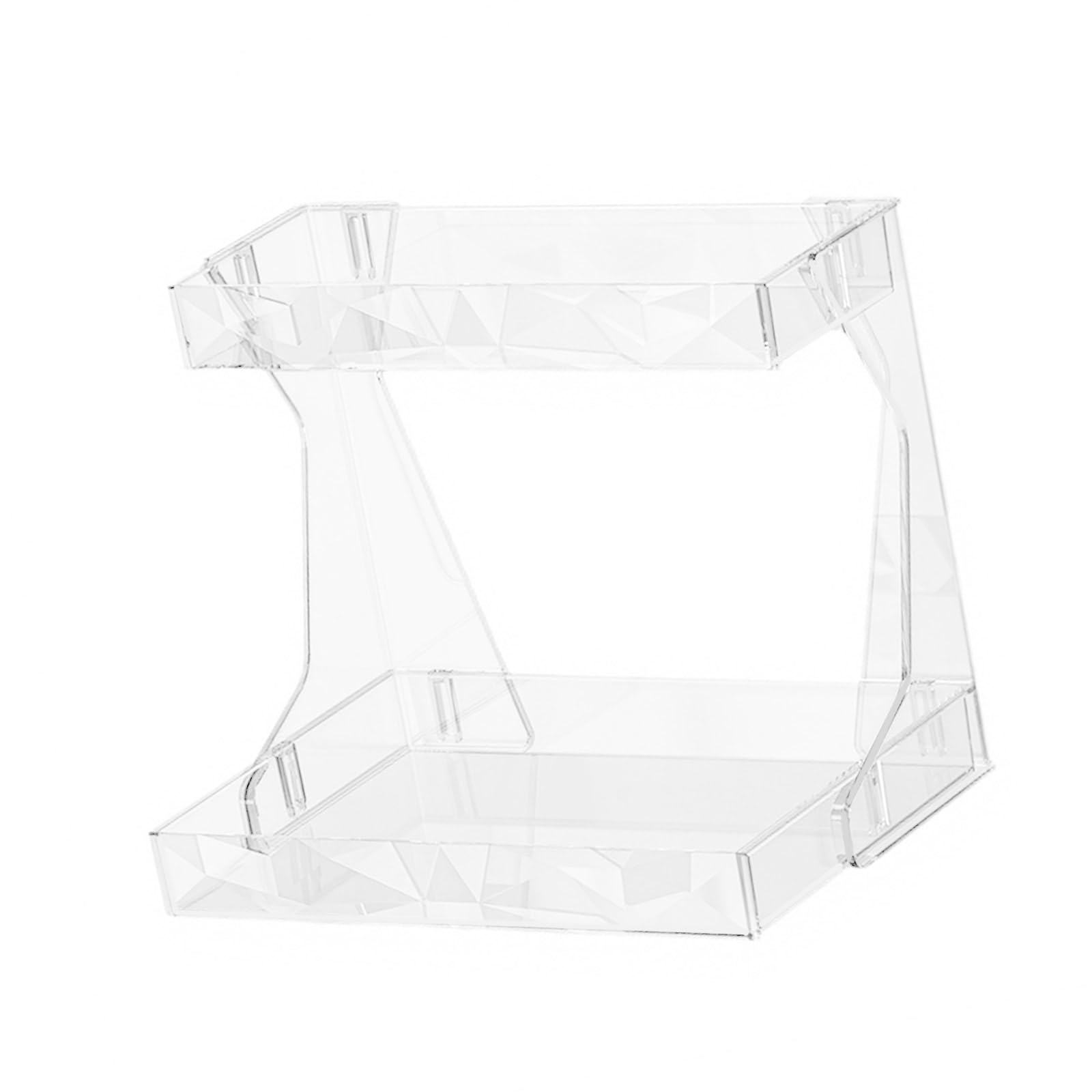 Tsophreniq Multiple Layer Cosmetic Organizers Shelf for Makeup Storage with Adjustable Layers Sturdy Design for Bathroom Vanity Countertop Portable Makeup Stand