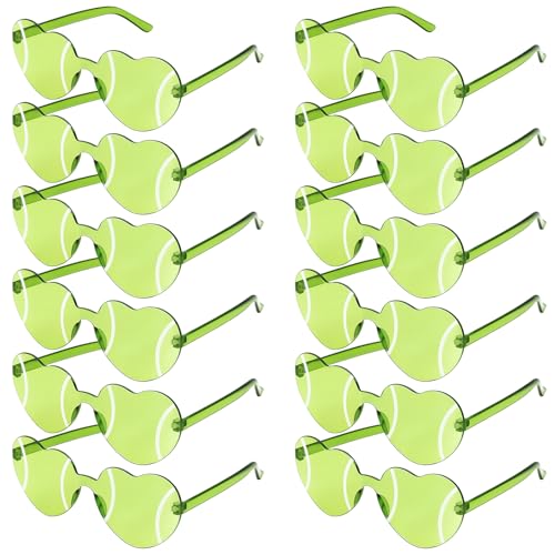 Tellegloww Sport Glasses Football Volleyball Soccer Tennis Softball Basketball 2026 Senior Night Gift for Team Party Favor(12 Pcs,Tennis)