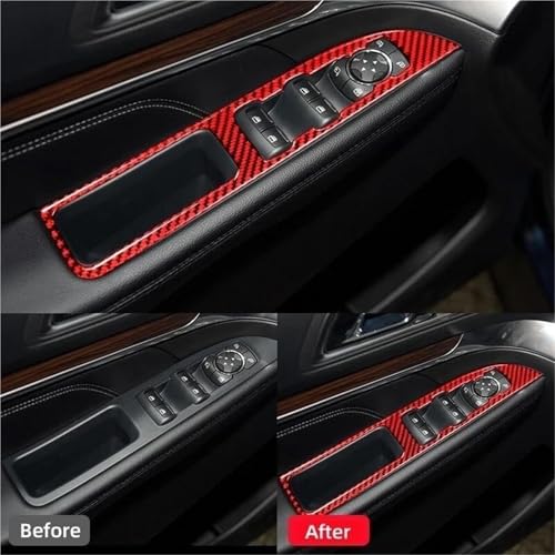 Pegatina de la consola central Ford Explorer moldura para panel de control elevalunas 3