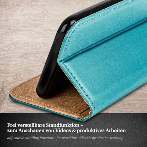 Étui de protection Apple iPhone 13 Pro turquoise avec film écran moex - 3