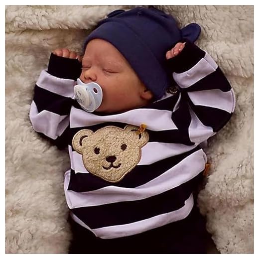 Reborn Baby Doll 18 Inch Lifelike Baby Dolls Soft Body Silicone Baby Boy Real Looking Baby Doll Newborn Doll with Hair