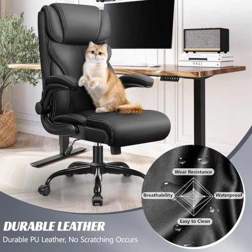 HeroSet Big and Tall Leather Chair