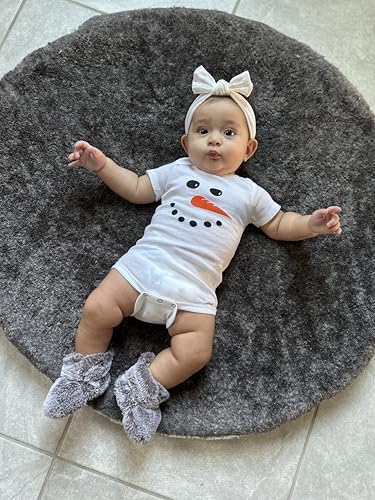 Cute Winter Snowman Carrot Face Christmas Baby Creeper Bodysuit Onesie3