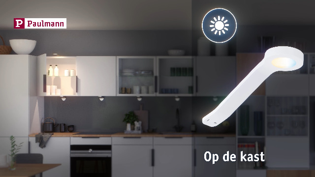 Paulmann 99949 LED meubellamp Clever Connect spot Mike tunable white 12 V incl. 1x2 watt dimbaar wit mat kunststof 2700-6500K