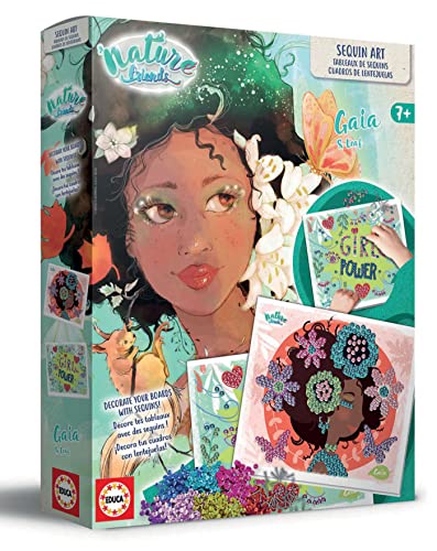 Tableaux de Sequins Gaïa Educa idée cadeau anniversaire 7 ans