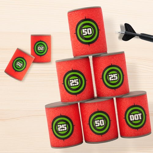 12 Soft Targets, Indoor Target Practice Game, Safe Foam Dart Target Board, Fun Educational Aim Training - Image 6
