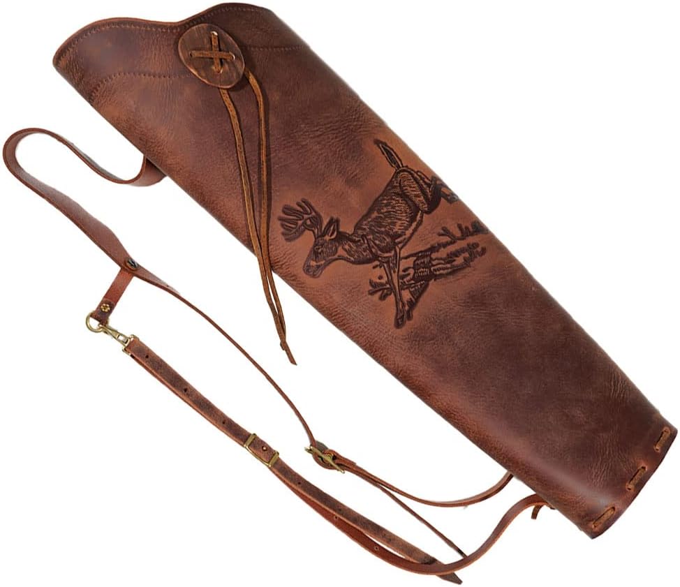 Leather Whitetail Classic Back Quiver - Two Options Available