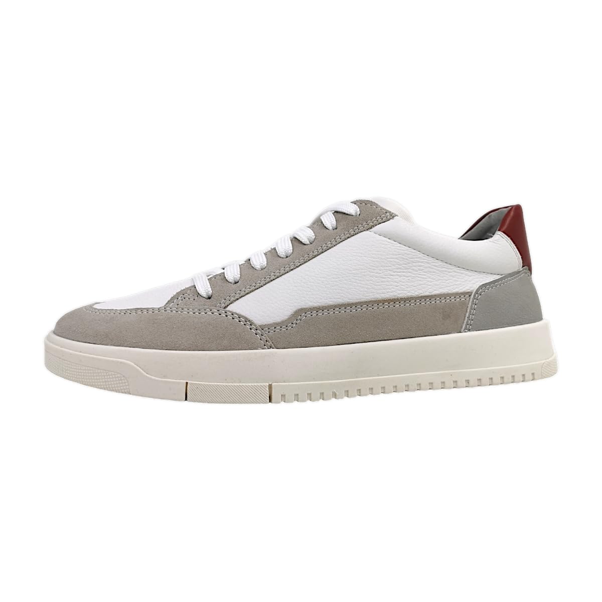 Geox Men's U Segnale ASneaker, White Grey, 9 UK