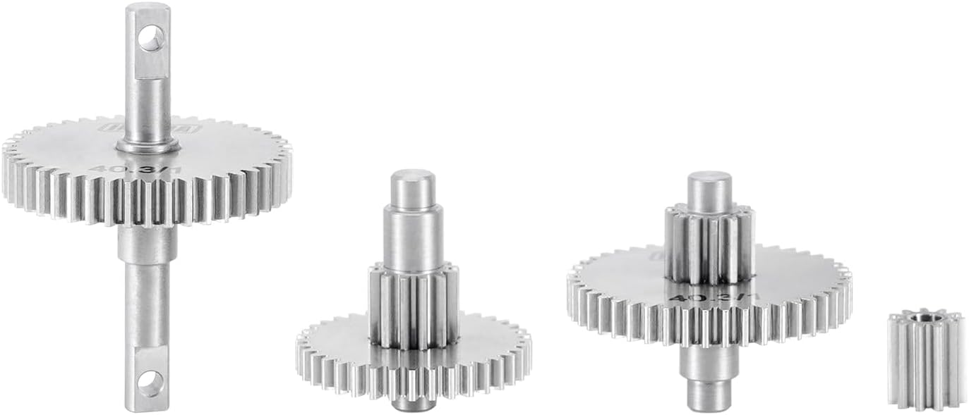 INJORA 15g Stainless Steel 40.3:1 Low Range Transmission Gear Set for TRX4M 1/18 RC Crawler Car Upgrade