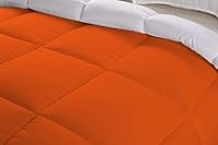 Vista 3 de BedDecor Edredón reversible de microfibra de alta calidad de 14.11 oz/m², relleno de microfibra de alta calidad, 600 hilos, sólido, 100% algodón