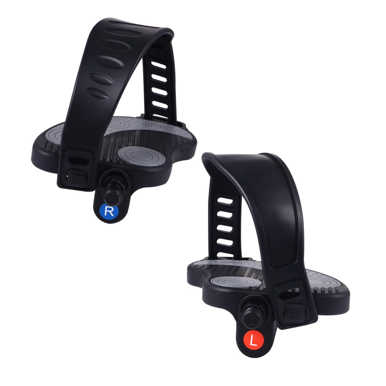 PRETYZOOM Pedales Prolongado Antideslizante con Bicicleta para Correa de Estática Aleatorio Estilo Cómodo y Hebilla Plástico Resistente en Ejercicio Uso Bicicletas de Carretera