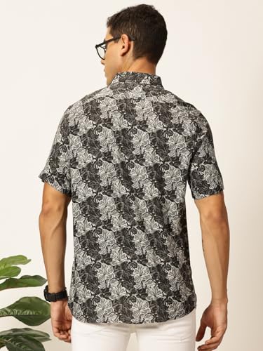 Image of Thomas Scott Men's | Printed | Half Sleeve | Regular Fit | Rayon | Spread Collar | Casual Shirt