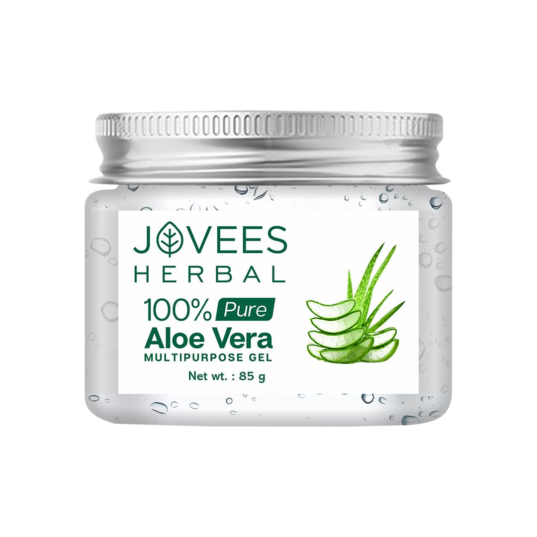 Jovees Herbal 100% Pure Aloe Vera Multipurpose Gel For Face, Skin & Hair | Aloe Vera Gel For Hydrates, Moisturized & Even Tone Skin | Suitable For Men & Women- 85g-picture-27