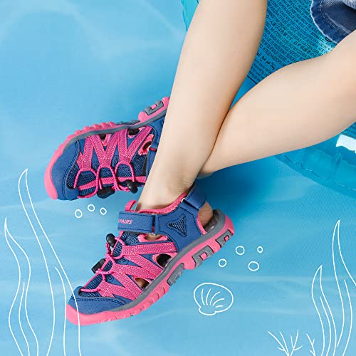 Image of DREAM PAIRS Boys Girls Closed-Toe Outdoor Summer Water Sport Sandals for Toddler /Little /Big Kid