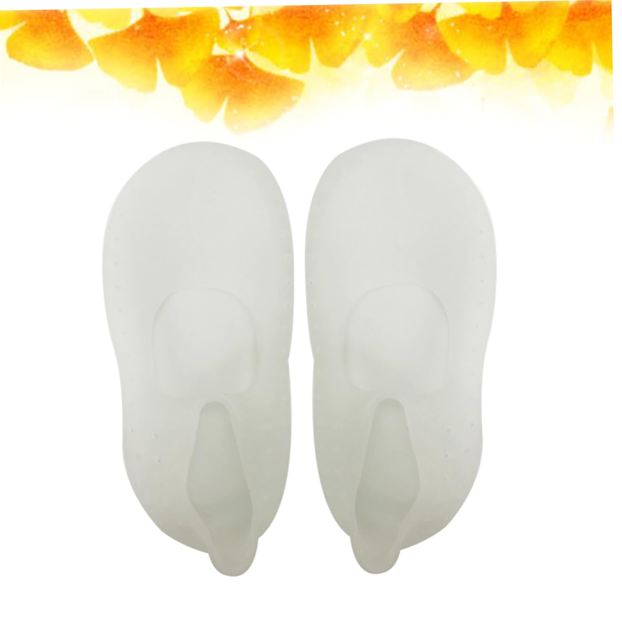 FOMIYES Silicone Boat Socks for Foot Care Moisturizing Gel Socks for Dry Cracked Feet and Heels Cracking Breathable Socks White