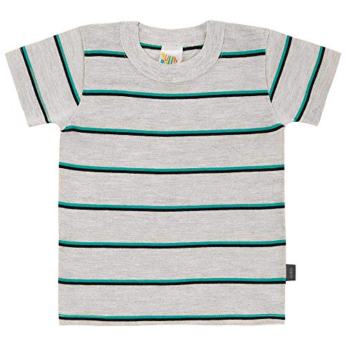 Conjunto Preto/Listrado Mescla Banana Bebê Menino Molecotton 39175-1109 Conjunto Cinza Bebê Menino M