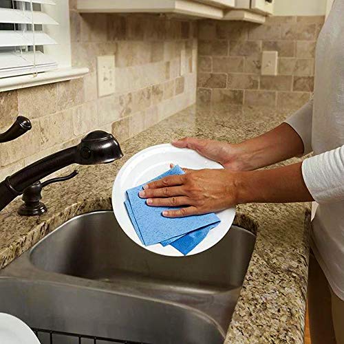 Quickie Absorbing/Fast Drying Microfiber Cleaning Cloth (6 Pack) (2052231), Blue #TOP4