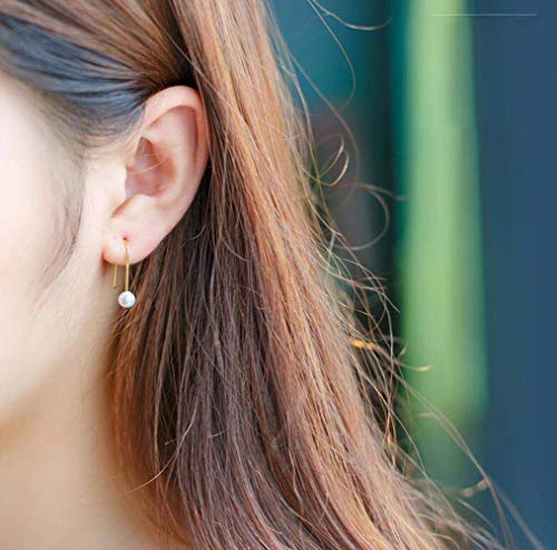 Boucles d'oreilles perles mignonnes S925 style coréen pour femme