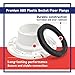 Dusledel 385345892 Socket Floor Flange 3inch RV Toilet Flange and 385311652 RV Toilet Seal Kit RV Toilet Gasket Parts Compatible with Dometic Sealand Gravity Discharge Toilets
