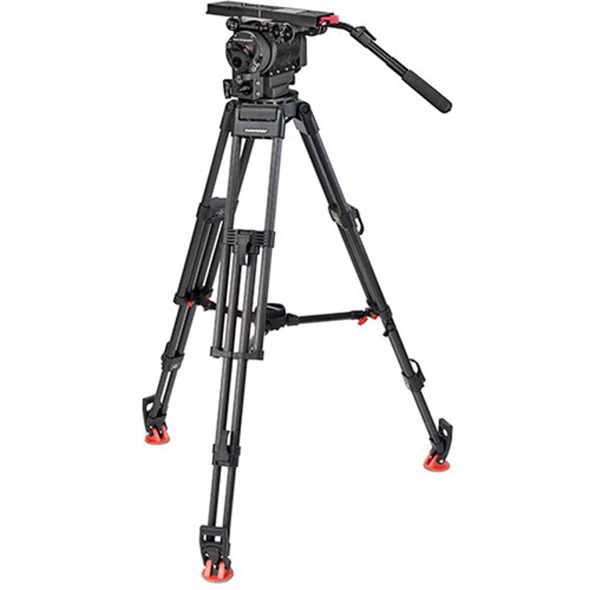 Oconnor Ultimate 2560 Fluid Head with 60L 3-Section Carbon Fiber Tripod Legs and Mid-Level Spreader