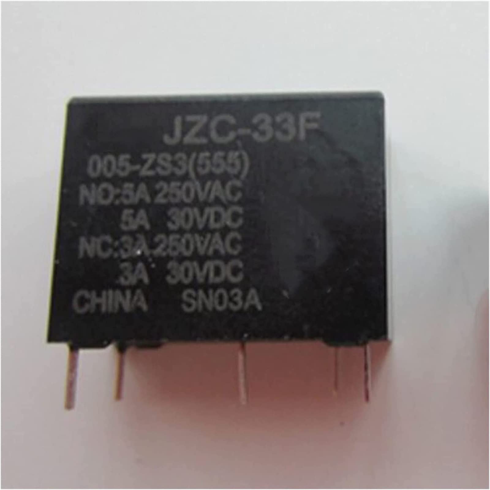 LKPEHTAGN Relay 10pcs Hf Jzc-33f-005-ZS3 5VDC JZC-33F-012-ZS3 12VDC JZC-33F-024-ZS3 24VDC JZC 33F 012 ZS3 JZC-33F 012-ZS3 5A 5PIN