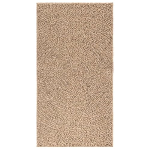 Tapis aspect jute 80x150 cm en polypropylène de qualité supérieure