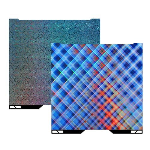 GOMENL H2C Build Plate for Bambu Lab H2C A2L 3D Printer Double Sided Smooth Holographic Build Plate Flexible Spring Steel Sheet Heated Bed Platform Easy Release High Temp Resistant 335346.5mm