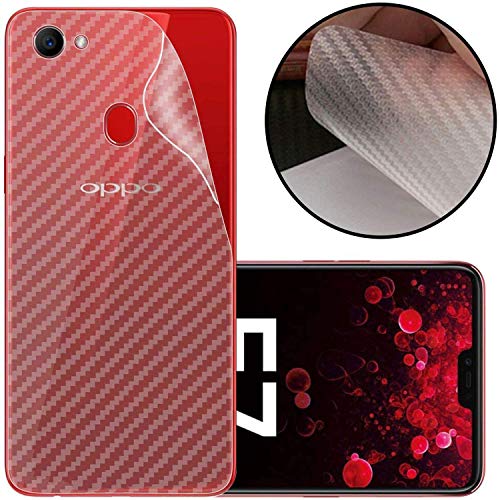 Image of Compatible with Oppo F7 Youth Back Screen Protective Film Carbon Fiber Skin Transparent Screen Guard Sticker
