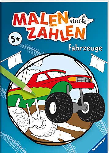 Preisvergleich Produktbild Malen nach Zahlen ab 5: Fahrzeuge