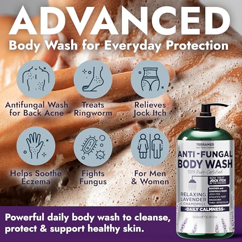 Image of Antifungal Body Wash with Lavender Essential Oil 1% Tolnaftate Jock Itch
