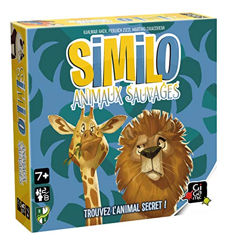 Gigamic - SIMILO Wild Animals - Cooperative deduction game for the whole family - From 7 years old, Multicolored