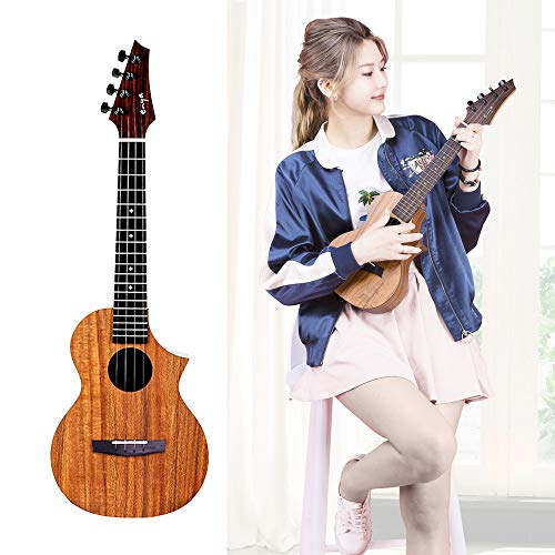 Enya EUT-X1C EQ Cutaway Tenor Ukulélé HPL 26 pouces Bundle avec Coton Gig sac, cordes, accordeur, Sangle, Capo, Picks… - Les Beatles, Paul McCartney, John Lennon, RIngo Starr, George Harrison Enya EUT-X1C EQ Cutaway Tenor Ukulélé HPL 26 pouces Bundle avec Coton Gig sac, cordes, accordeur, Sangle, Capo, Picks… – Image 3
