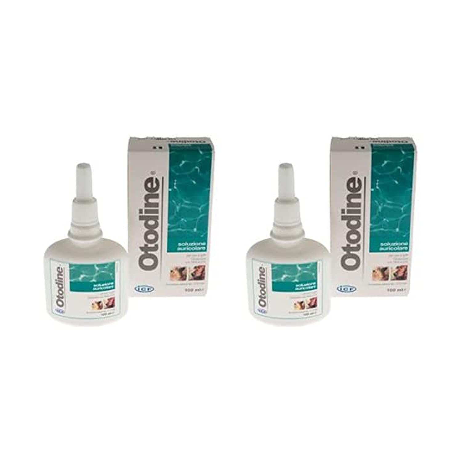 DRN 2 Pezzi Otodine 50 ml + Gratis 2 Campioni Marca 4DOGS o 4CATS