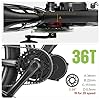 Varstrom Chainring for BAFANG Mid Motor:36T Sprocket for BBS02B BBS01B Mid Drive Kit,Black Aluminum Alloy Chain Wheel for BAFANG 250W/500W/750W Electric Bike Conversion Kits #4