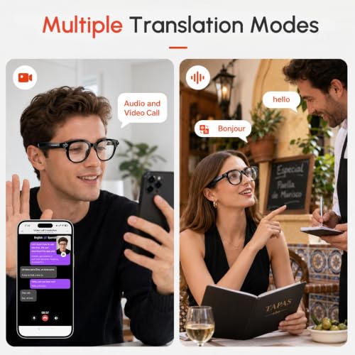 AI Smart Glasses with Camera, Hands-Free Calls, Music, Offline AI Assistant - image 4