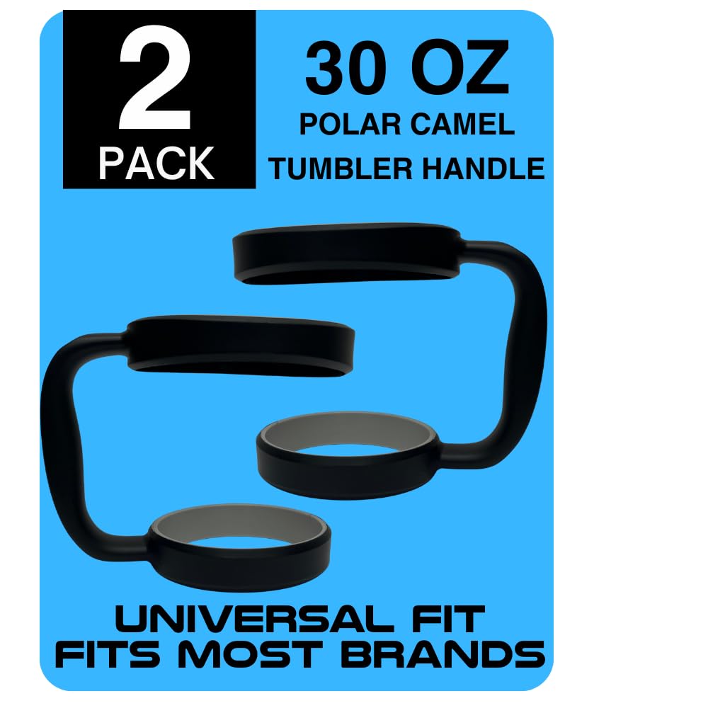 Polar Camel 30 oz Tumbler Handle (2-Pack) – Handle for 30 oz &amp; 32 oz Tumblers – Cup Handle for Large Tumblers – Compatible with Polar Camel &amp; Similar Travel Mugs