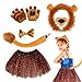 Nexusectar Costume per feste a tema animale, costume da leone per...