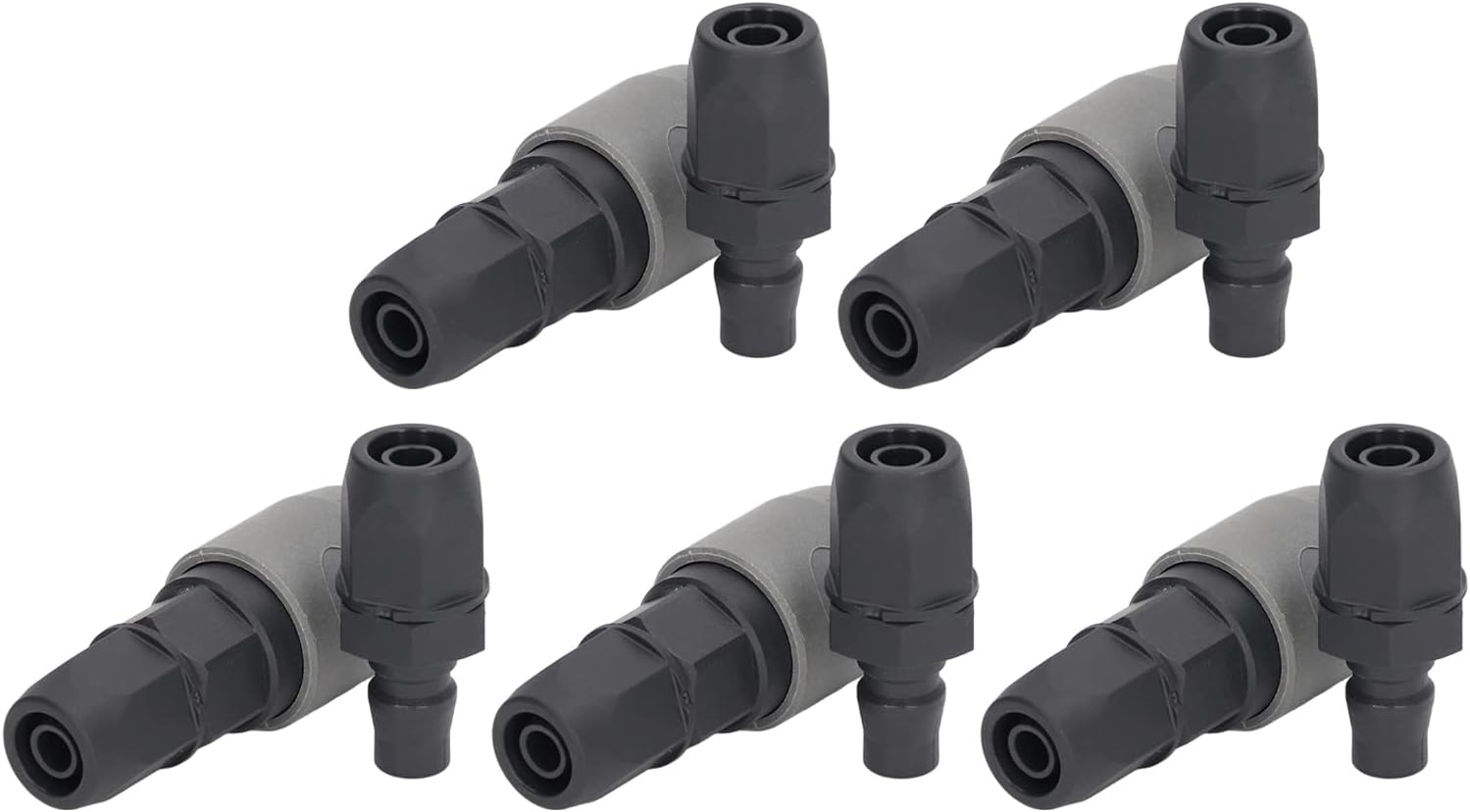 5 Set Self Locking Pneumatic Quick Connector,C Type Self Locking Air Compressor Hose Coupler Plug Socket,Pneumatic Fittings(3 sizes Optional)(SP+PP-40)