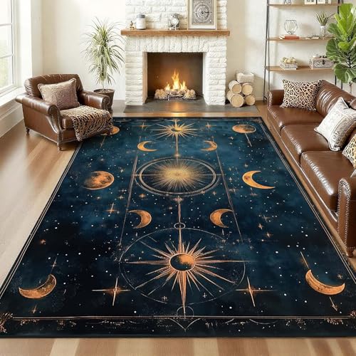 Tapete decorativo celestial Moon & Stars & Sun 8'x13' miniatura 3