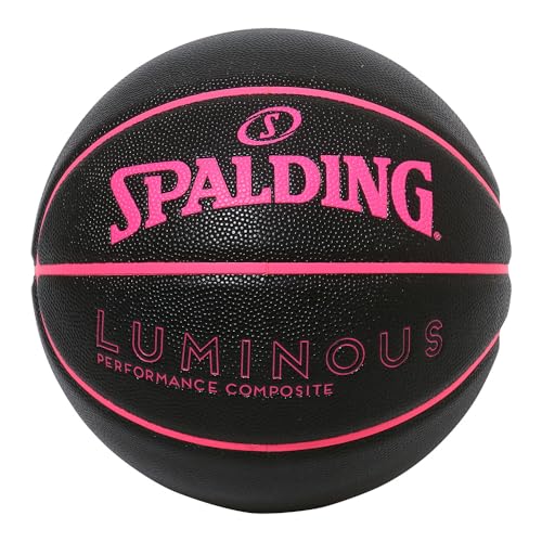 Spalding Luminous Composite Black x Pink No. 6 Ball 77-845J Basketball Basketball